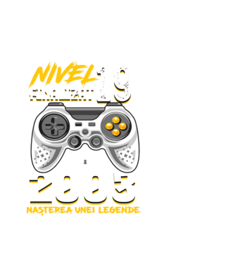 Nivel 19 finalizat. 2003 nașterea unei legende model alb pe tricou