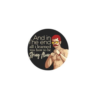 Strong alone model gri pe tricou