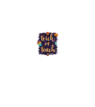 Trick or Teach Halloween pentru profesori model gri pe tricou