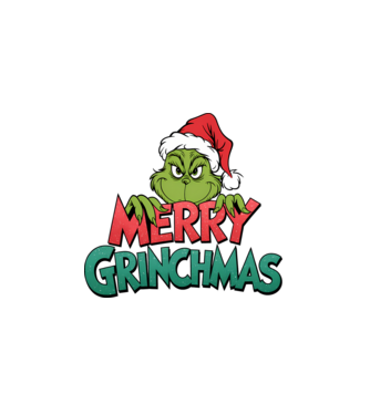 Merry Grinchmas model alb pe tricou