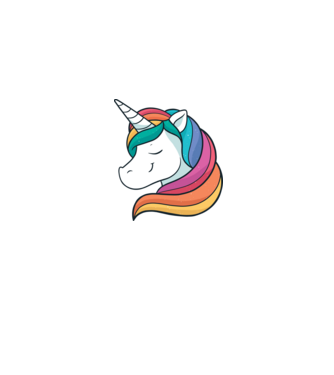 Cap de unicorn model gri pe tricou
