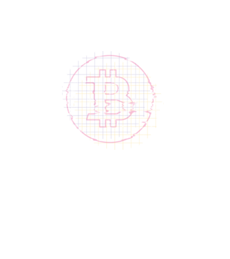 Bitcoin Glitch model turcoaz pe tricou
