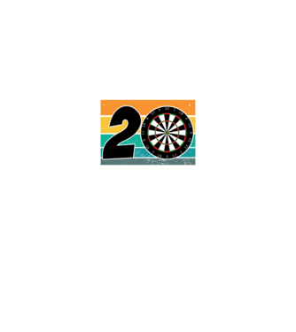 'I''m not 20 I''m double 10 darts birthday' model negru pe tricou