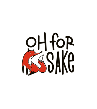Oh for Fox Sake tricou cu vulpe model alb pe tricou