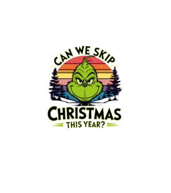 Can we skip christmas this year model alb pe tricou