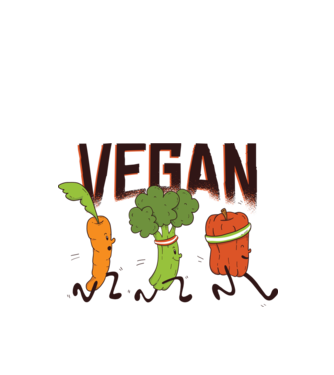 Legume vegan model alb pe tricou