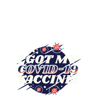 I got my Vaccine model turcoaz pe tricou