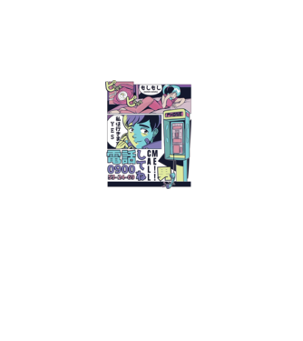 Anime Vaporwave benzi desenate model nisipiu pe tricou