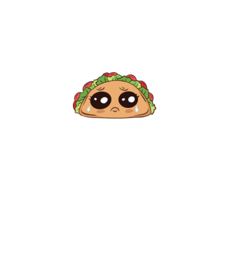 Taco trist model nisipiu pe tricou