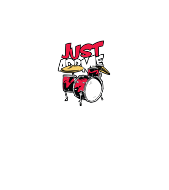 Just add me Drums model albastru regal pe tricou