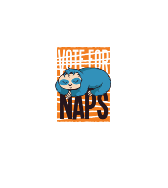 Votez pentru relaxare Leneș model negru pe tricou
