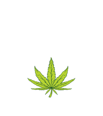 Frunză de marijuana model albastru închis pe tricou
