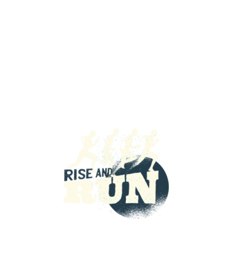 Rise and Run - Tricou pentru alergători model nisipiu pe tricou