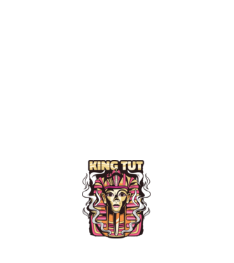 King Tut - Faraonul Tutankhamon model negru pe tricou