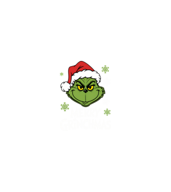 Merry Grinchmas Negru model nisipiu pe tricou