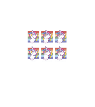 Capete de unicorn model mov pe tricou