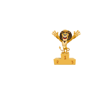 lion champion model galben neon pe tricou