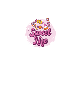 Sweet Life - Viață dulce model gri închis pe tricou