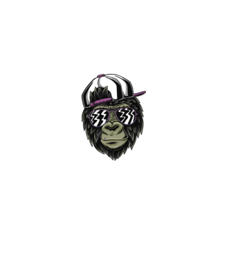Cool Monkey model galben pe tricou
