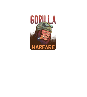 Gorilla Warfare model galben neon pe tricou