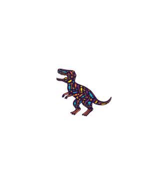 Dino bomboane model alb/roșu pe tricou