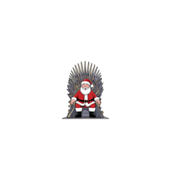 Christmas is Coming Negru model nisipiu pe tricou