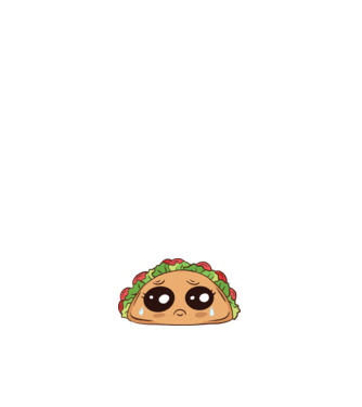 Taco trist model roz deschis pe tricou