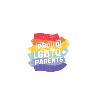 Părinți mândri LGBTQ model albastru închis pe tricou