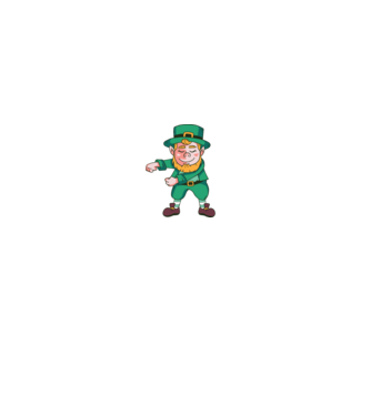 Leprechaun Floss - St. Patrick DAB dans model verde pe tricou