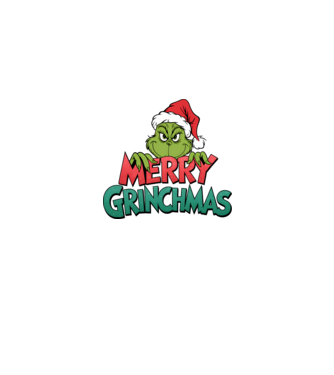 Merry Grinchmas model negru pe tricou