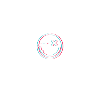 Smile glitch neon tiktok style model negru pe tricou