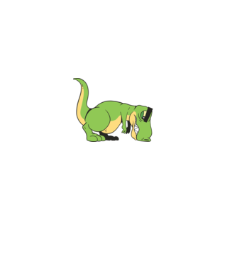 T-rex Push-up model negru pe tricou