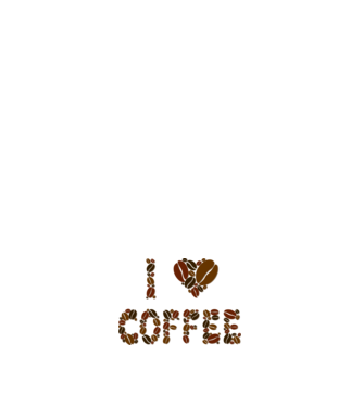 I Love Coffee model roz deschis pe tricou