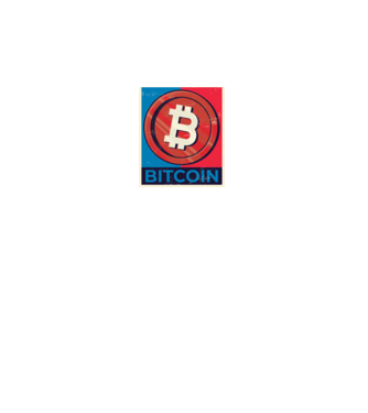 Bitcoin Criptomonedă model negru pe tricou