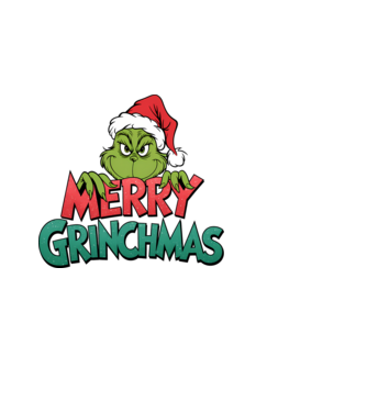 Merry Grinchmas model negru pe tricou