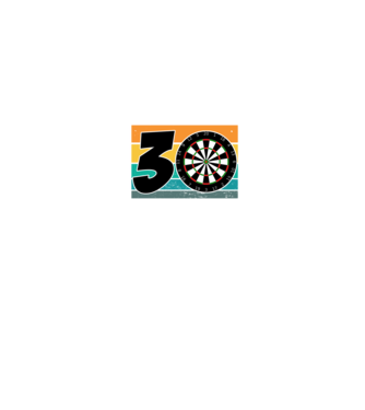 'I''m not 30 I''m double 15 darts birthday' model negru pe tricou