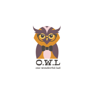 OWL - One wonderful Lad model alb pe tricou