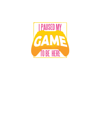 I paused my game to be here tricou amuzant Gamer model negru pe tricou