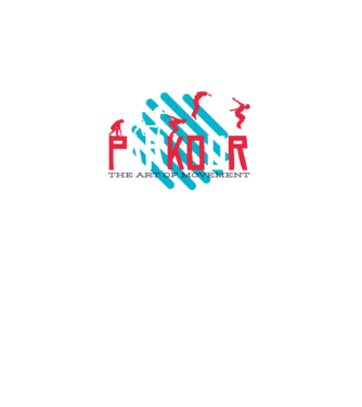 Parkour - Arta mișcării model gri pe tricou