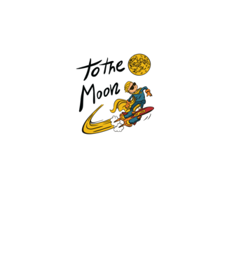 To the Moon Bitcoin model turcoaz pe tricou