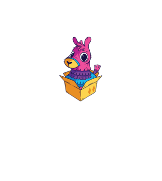 Fortnite Llama model albastru regal pe tricou