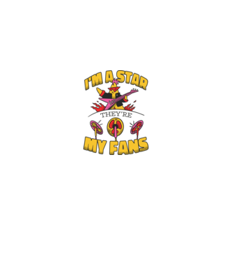 'I''m a Star, They''re my Fans' model alb pe tricou