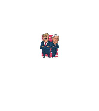 Trump Pence USA model alb/roșu pe tricou