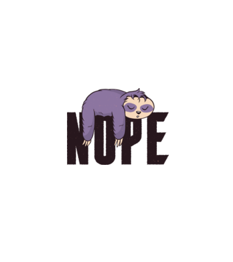 Leneș Nope model alb pe tricou