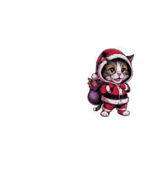 Santa Cat model galben neon pe tricou