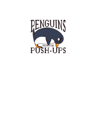 Pinguinii urăsc flotările model turcoaz pe tricou