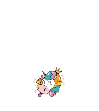 Birthday Princess Unicorn model albastru închis pe tricou