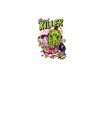 Cereal Killer model verde pe tricou