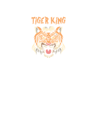 Tiger King model negru pe tricou