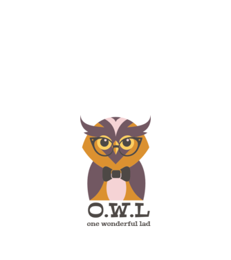 OWL - One wonderful Lad model nisipiu pe tricou